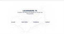 Desktop Screenshot of locamarine75.com