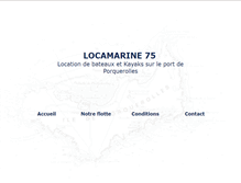 Tablet Screenshot of locamarine75.com